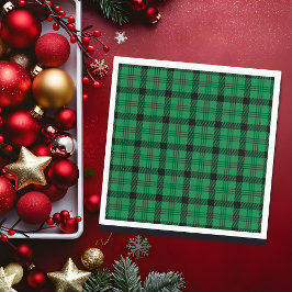 Guardanapo De Papel Xadrezes verdes e negras