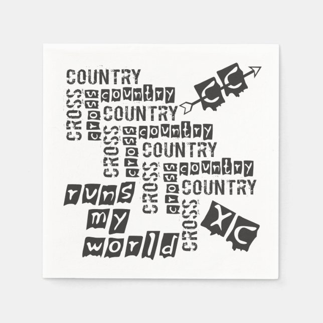 Guardanapo De Papel XC Cross Country Executa Papel Napkins (Frente)