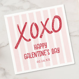 Guardanapo De Papel XOXO Hand Drawn Galentine’s Day Party