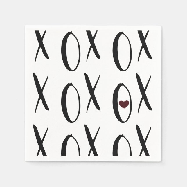 Guardanapo De Papel XOXO Heart (Frente)
