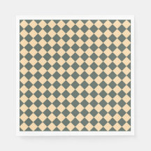 Yellow Green Checker Diamond Pattern
