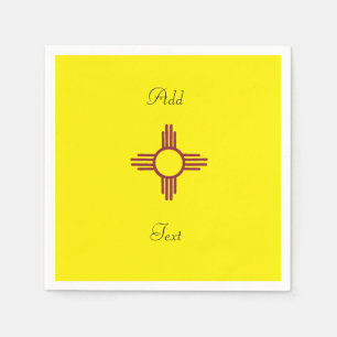 Guardanapo De Papel Yellow Zia Sun Puro Nuevo México