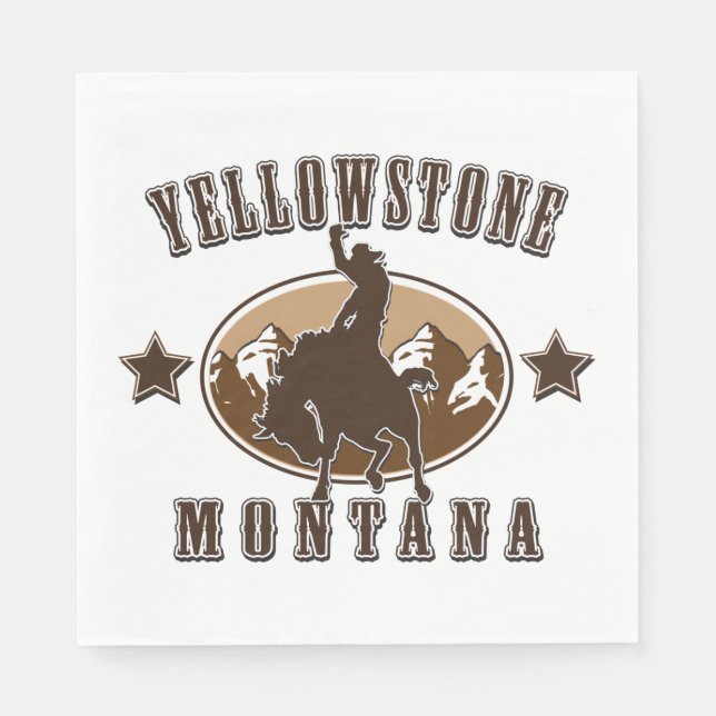 Guardanapo De Papel Yellowstone Montana (Frente)