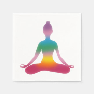 Guardanapo De Papel Yoga, Papel de meditação Napkins