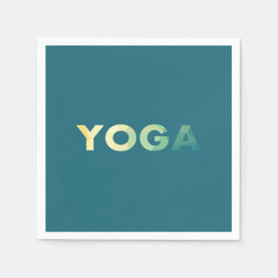 Guardanapo De Papel Yoga Teal Yellow