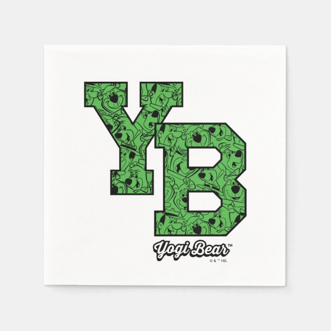 Guardanapo De Papel Yogi Bear - Letras De Variação Padrão (Frente)