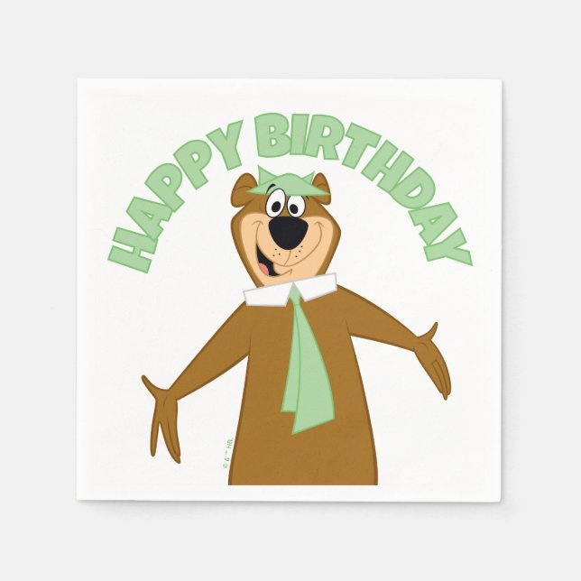 Guardanapo De Papel Yogi Bear Welcome (Frente)