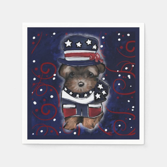 Guardanapo De Papel Yorkie Poo (Frente)