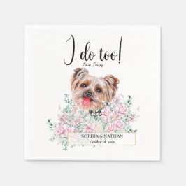 Guardanapo De Papel Yorkshire Terrier Dog Wedktail Napkins