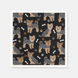 Guardanapo De Papel Yorkshire Terrier Paws e Bones Yorkie Dog