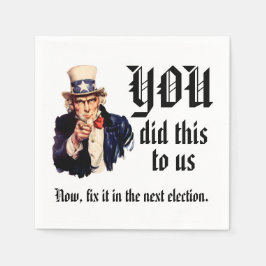 Guardanapo De Papel YOU Did This to Us