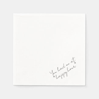 Guardanapo De Papel 'You Had Me At Happy Hour' Funny Drink Station