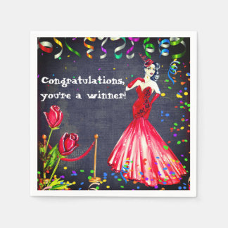 Guardanapo De Papel Your a Winner Paper Party Napkins