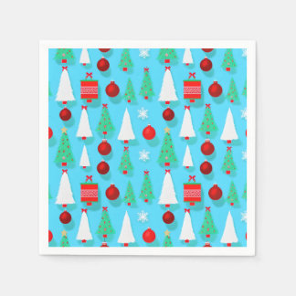 Guardanapo De Papel Yuletide Blue Napkin