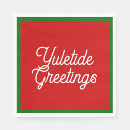 Guardanapo De Papel Yuletide Saudações Napkins