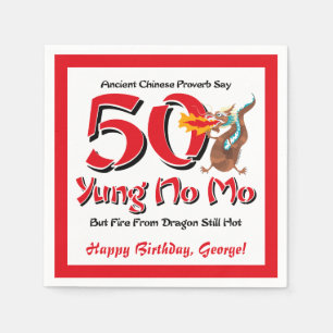 Guardanapo De Papel Yung No Mo 50th Birthday