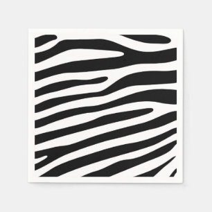 Guardanapo De Papel Zebra listra padrão preto & branco + suas ideias