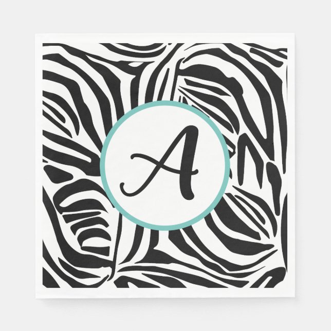 Guardanapo De Papel Zebra Pattern (Frente)