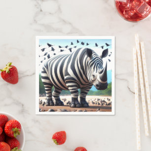 Guardanapo De Papel Zebra Rhino