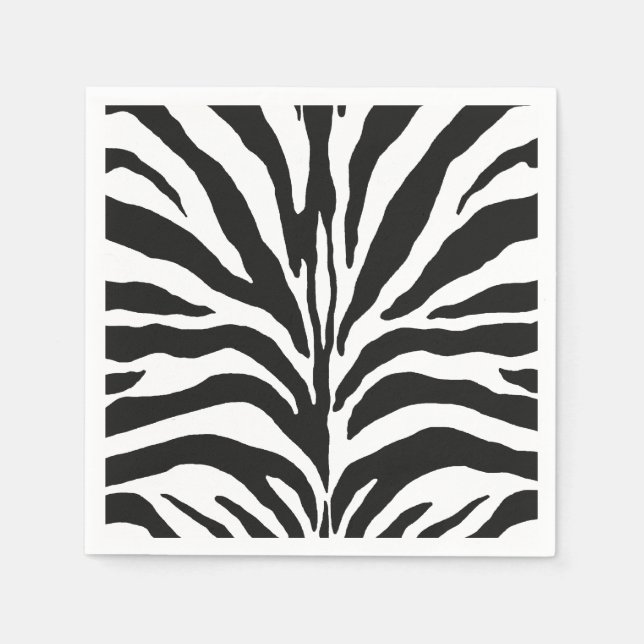 Guardanapo De Papel Zebra Stripes (Frente)