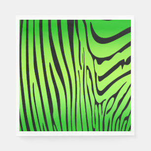 Guardanapo De Papel Zesty Zebra Green