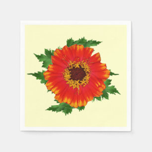Guardanapo De Papel Zinnia Laranja