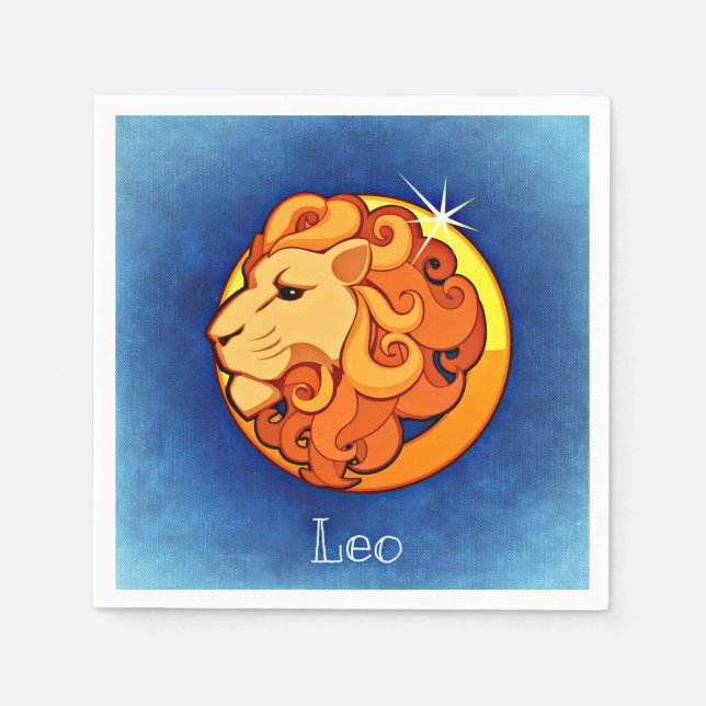 Guardanapo De Papel Zodiac_Sign_Lion (Frente)