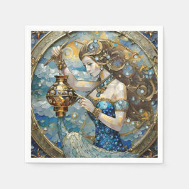 Guardanapo De Papel Zodíaco - Aquário, O Portador De Água