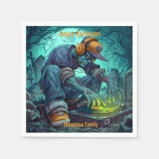 Guardanapo De Papel Zombie DJ Rave Halloween Party Vibibes