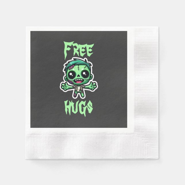 Guardanapo De Papel Zombie engraçado (Frente)
