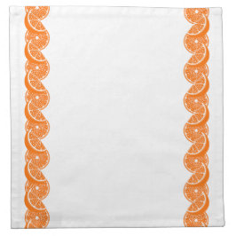 Guardanapo Fatia de Laranja Cítrica de Verão Elegante Bordadu