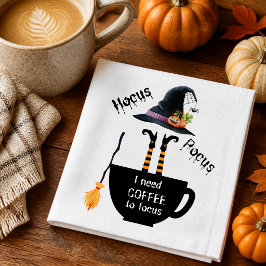Guardanapo Hocus Pocus I Need Coffee to Focus 