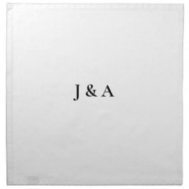 Guardanapo Iniciais Personalizadas Casamento de Napkin