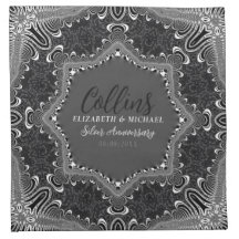 Lace Fratural Branco Preto Preto e Escuro