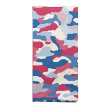 Patriótico da Camuflagem Azul Branco Vermelho