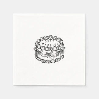 Guardanapo Personalizado - Recem casados - Bolo Vi