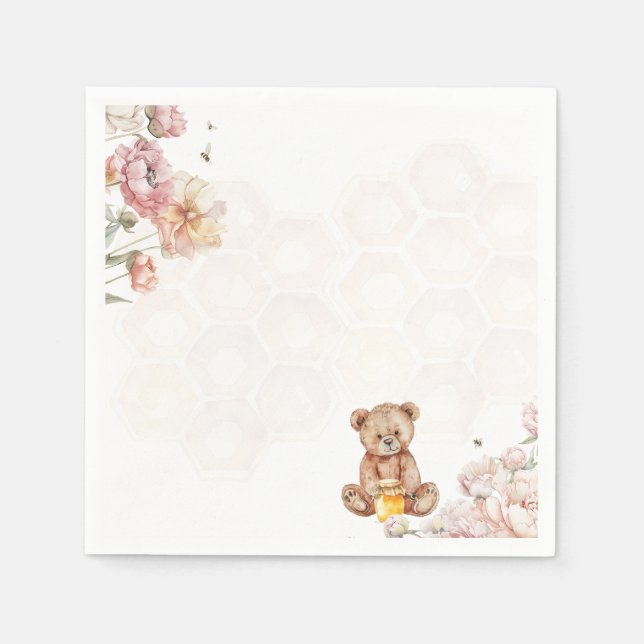 Guardanapos A Little Honey is on the Way (Frente)