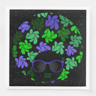 Guardanapos Afro Diva Verde e Azul