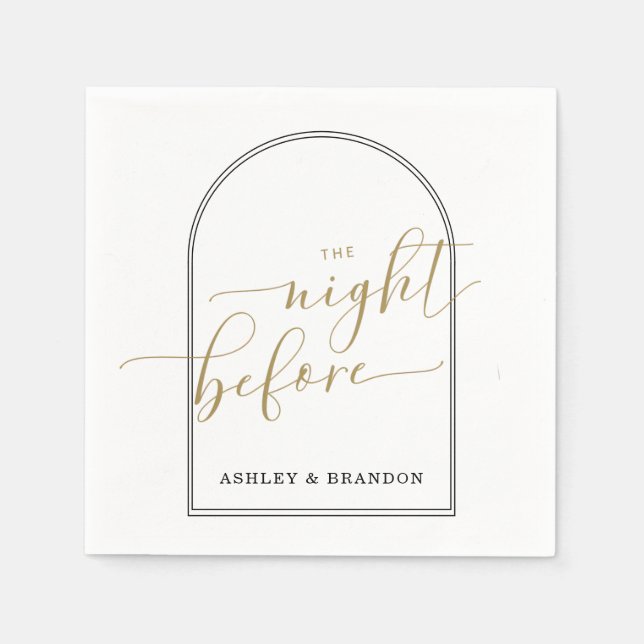 Guardanapos básicos mínimos para a noite anterior (Frente)