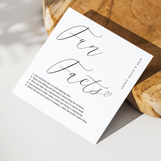 Guardanapos brancos elegantes com fatos divertidos (Personalized Elegant White Napkins with Personalized Fun Facts)