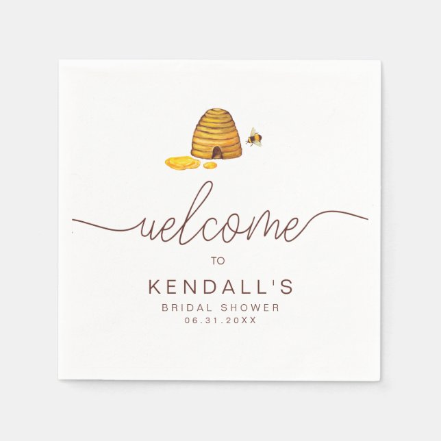 Guardanapos Bride to Bee (Frente)