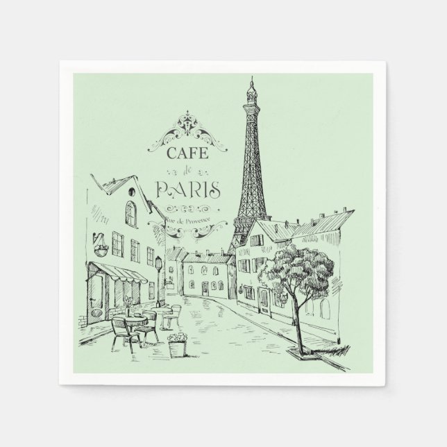 Guardanapos Cafe Paris (Frente)