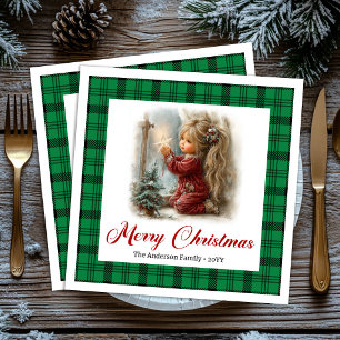 Guardanapos Cena de Natal para Jantar em Família C