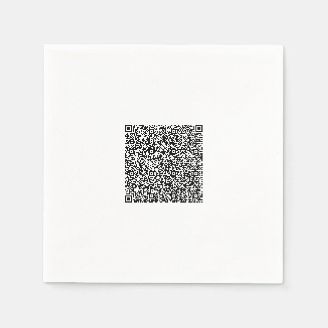 Guardanapos com Código QR Personalizado com a Cor  (Frente)