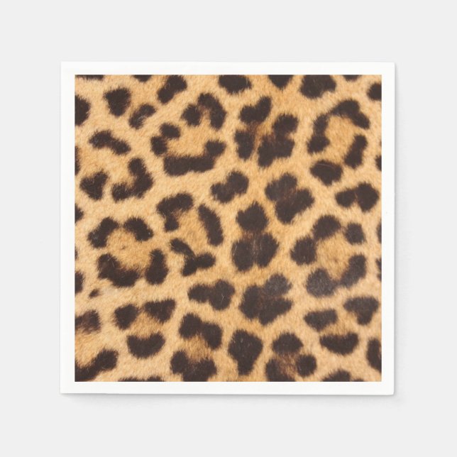 Guardanapos com Estampa de Impressão de Leopardo p (Frente)