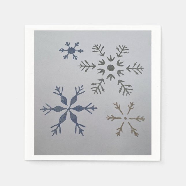 guardanapos com floco de neve (Frente)