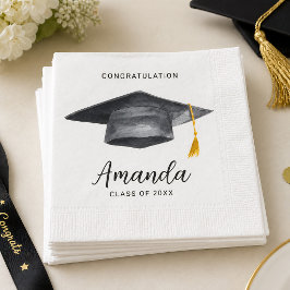 Guardanapos com Graduação em Aquarela Dourado e Pr
