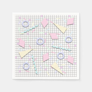 Guardanapos com Impressão Geométrica Pastel de Doc