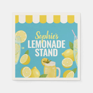 Guardanapos com Nome para Stand de Limonada