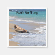 Guardanapos coquetéis "Puerto RIco Strong"